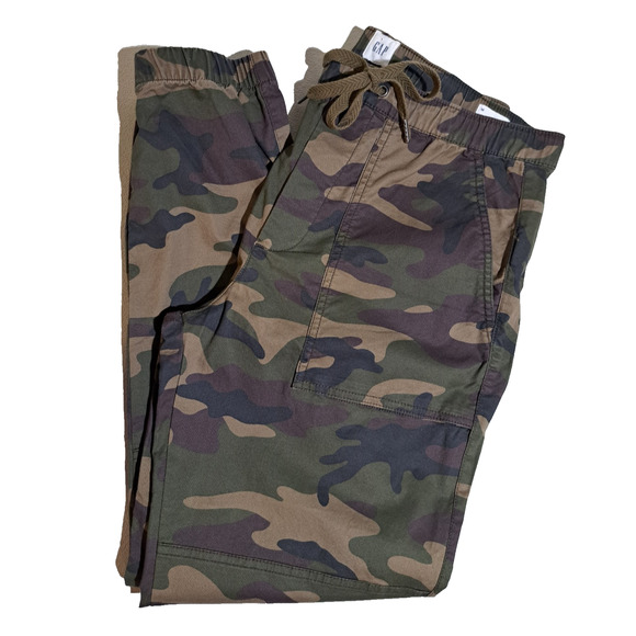 Gap Mens Camo Utility Jogger Size M Green Brown Gorpcore Army Field - Picture 1 of 12